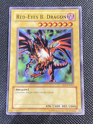 YuGiOh! - Red-Eyes B. Dragon SDJ-EN002 Common Unlimited Edition LP-image