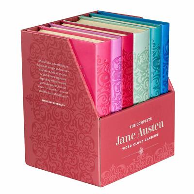 JANE AUSTEN 6 Book Set PRIDE AND PREJUDICE PERSUASION +4 Faux Leather NEW SEALED-image