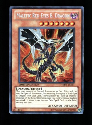 YU-GI-OH! MALEFIC RED-EYES B. DRAGON YMP1-EN001 LIMITED EDITION SECRET RARE-image