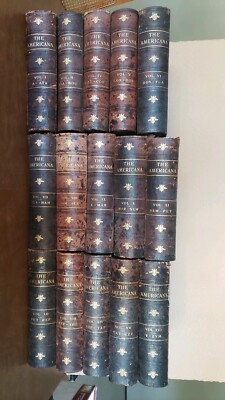 ENCYCLOPEDIA AMERICANA! (American Britannica) Circa 1900s. 15 Vol set(out of 16)-image