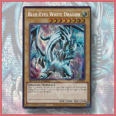YuGiOh BLUE-EYES WHITE DRAGON SBC2-ENB02 PRISMATIC SECRET RARE 1ST EDITION-image