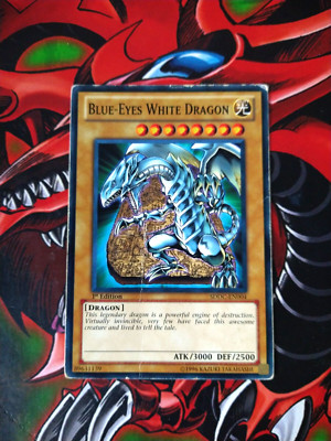 Blue-Eyes White Dragon - SDDC-EN004 - Common - 1st Edition Yugioh HP-image