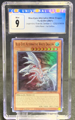 Yu-Gi-Oh! Blue-Eyes Alternative White Dragon LDS2-EN008 Ultra Rare 1st Ed. CGC 9-image