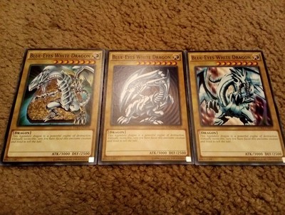 1x Blue-Eyes White Dragon (OG Art) + 2x Alternate Arts LDK2-image