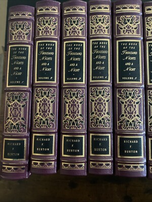 Book of a Thousand Nights & Night Easton Press Complete Set Richard Burton 1994-image