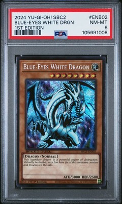 2024 YU-GI-OH! SBC2-SPEED DUEL BATTLE CITY FINALS BLUE-EYES WHITE DRAGON PSA 8-image