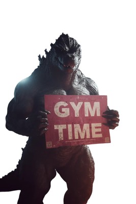 Gym Time Godzilla Vinyl Car Decal Sticker – Waterproof & UV-Resistant-image