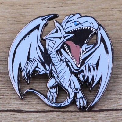Blue Eyes White Dragon Yugioh Custom Metal Pin-image