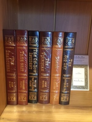 FACTORY SEALED-  Easton Press MASTERPIECES OF THE WILD WEST  6 vol set True Grit-image
