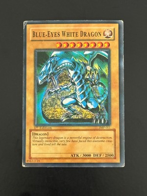 Blue-Eyes White Dragon. Yu Gi-Oh!  1st Edition JMP-001-image