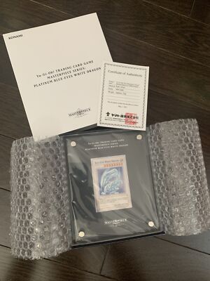 Yu-Gi-Oh! Blue-Eyes White Dragon TCG Masterpiece Series Silver Platinum #800-image