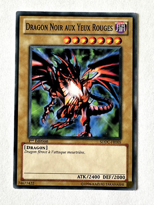 Yu-Gi-Oh Card - JCC - Black Dragon with Red Eyes - SDDC-FR005-image