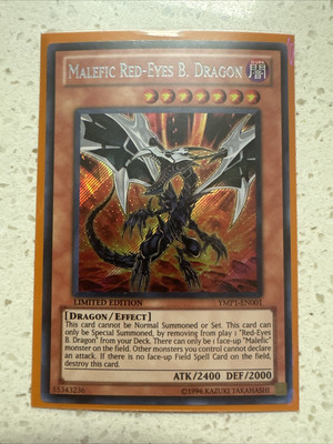 Yugioh Malefic Red-Eyes B. Dragon YMP1-EN001 Secret Rare Limited Edition NM-image