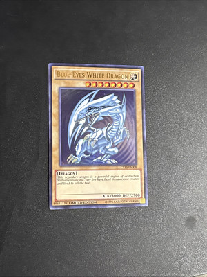 Yu-Gi-Oh! Blue Eyes White Dragon Og Art Vintage Art-image