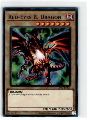 Yu-Gi-Oh! Red Eyes B Dragon Common LDK2-ENJ01 Lightly Played Unlimited-image