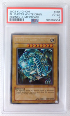 PSA 4 Blue-Eyes White Dragon JMP-001 Shonen Jump Magazine Promos Unlimited-image