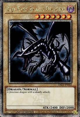 Red-Eyes Black Dragon - Quarter Century Secret Rare TN23-EN003 - NM - YuGiOh-image