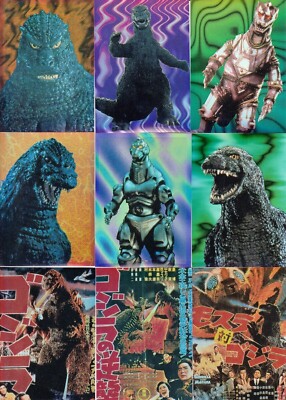 GODZILLA CHROMIUM 1996 JPP/AMADA HOLOCHROME STICKER SET(54) (INCLUDES CHECKLIST)-image