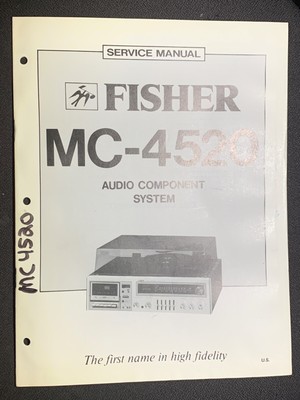 Fisher MC-4520 Service Manual Audio Component System Original-image