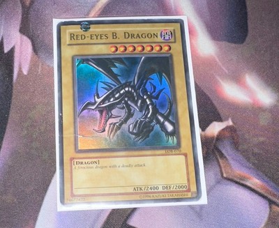 Red Eyes B. Dragon LOB-070 Original Ultra Rare Holo Yu-Gi-Oh! DMG-image