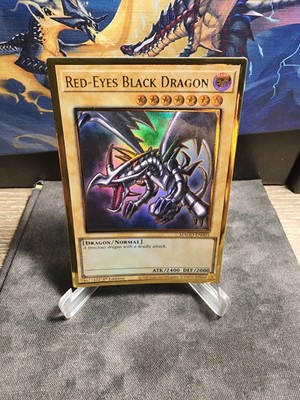 Yugioh! Red-Eyes Black Dragon - MAGO-EN003 - Premium Gold Rare - 1st Edition-image