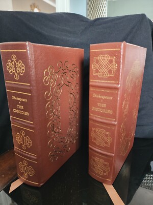 William Shakespeare THE COMEDIES and  HISTORIES  Easton Press Leather Set-image