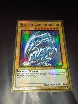 Blue-Eyes White Dragon MAGO-EN001 | Premium Gold Rare 1st Ed | NM-image
