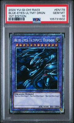 2024 YU-GI-OH! RA03-QUARTER CENTURY BONANZA BLUE-EYES ULTIMATE DRAGON PSA 10-image
