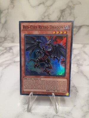 YUGIOH Red-Eyes Retro Dragon BOSH-EN095 1st edition Super Rare VLP/NM-image