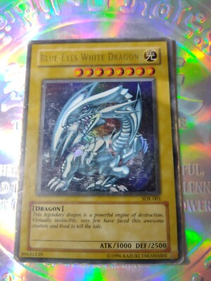 Yu-Gi-Oh! TCG Blue-Eyes White Dragon SDK-001 PLAYED ORIGINAL-image