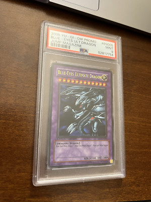 PSA 9 - Blue-Eyes Ultimate Dragon JMP-EN005 Limited Edition Secret Rare YuGiOh-image
