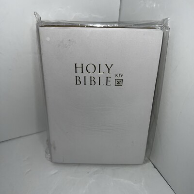 Holy Bible King James Version Old and New Testament Sealed White-image