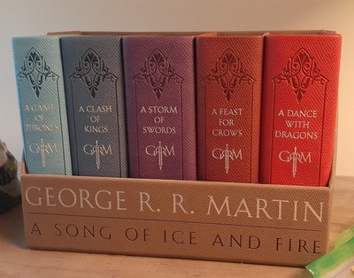 A Song Of Ice And Fire, G. R. R. Martin Leather Bound Collector Set-image