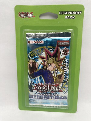 2020 KONAMI Yu-Gi-Oh!  BLUE EYES WHITE DRAGON BOOSTER PACK SEALED LEGENDARY-image