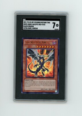 RARE 2011 Yu-Gi-Oh! BLACK DRAGON RED EYES ULTRA RARE GRADED! MOV2-KR001 SGC 7 -image