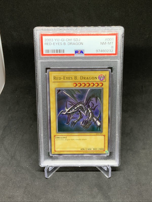 2003 Yugioh SDJ Red Eyes B Dragon PSA 8 -image