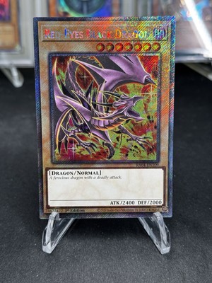Red-Eyes Black Dragon (8th Art) (Platinum Secret Rare) RA04-EN109 - Stampede-image