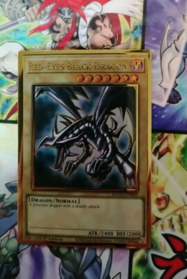 RED EYES BLACK DRAGON 2020 Yugioh 1st Ed Maximum Gold MAGO-EN003 Card-image