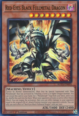 1X NM Red-Eyes Black Fullmetal Dragon - ROTA-EN005 - Ultra Rare 1st Ed yugioh-image