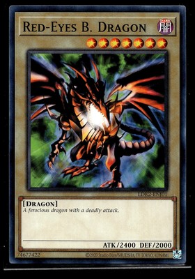 Red-Eyes B. Dragon Regular Common LDK2-ENJ01 Non Holo YuGiOh TCG-image