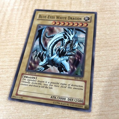 Blue-Eyes White Dragon Yu-Gi-Oh! English Version Card - Mint Condition-image