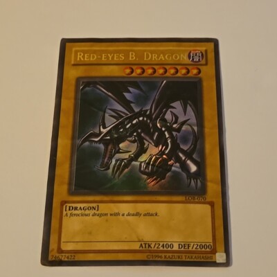 Damaged Red-Eyes B. Dragon - LOB-070 - Ultra Rare - Unlimited Edition - YuGiOh -image