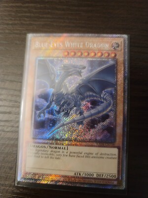 Blue-Eyes White Dragon (8th Art) (Quarter Century Secret Rare) RA04-EN108...-image