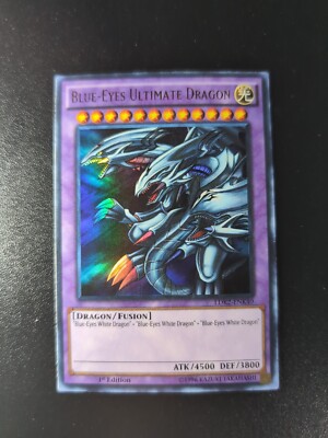 Yugioh Blue-Eyes Ultimate Dragon LDK2-ENK40 Unlimited Ultra Rare Near Mint-image