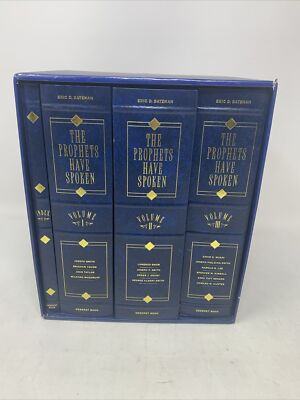 The Prophets Have Spoken - 3 Vol + Index  1999 LDS Leather Complete Box Set-image