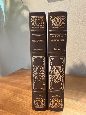 Franklin Library The Plays of Aristophanes RARE The Great Books Two Vol Set-image