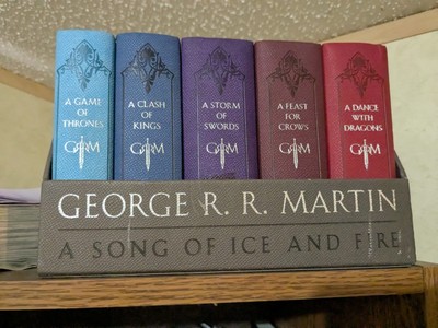 George R. R. Martin's a Game of Thrones Leather-Cloth Boxed Set of Ice And Fire-image