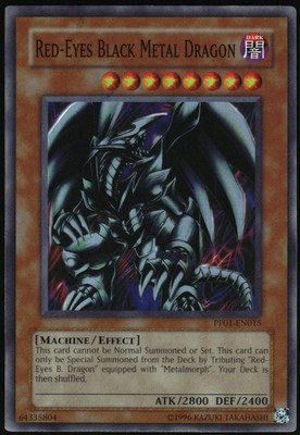 Yu-Gi-Oh! - Red-Eyes Black Metal Dragon 2007 PP01-EN015 Super Rare Unlimited-image