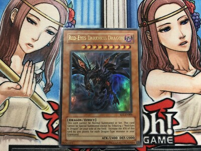yugioh Red-Eyes Darkness Dragon ultra rare unlimited edition SD1-EN001-image