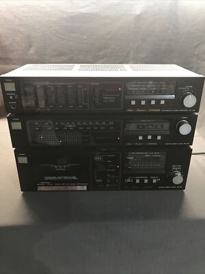 Fisher Stereo Amplifier, Tuner, & Cassette Deck, Needs Belts CR-38, FM-38, CA-38-image